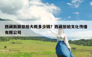 西藏新颖旅拍大概多少钱？西藏旅拍文化传播有限公司