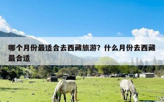 哪个月份最适合去西藏旅游？什么月份去西藏最合适