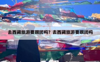 去西藏旅游要跟团吗？去西藏旅游要跟团吗